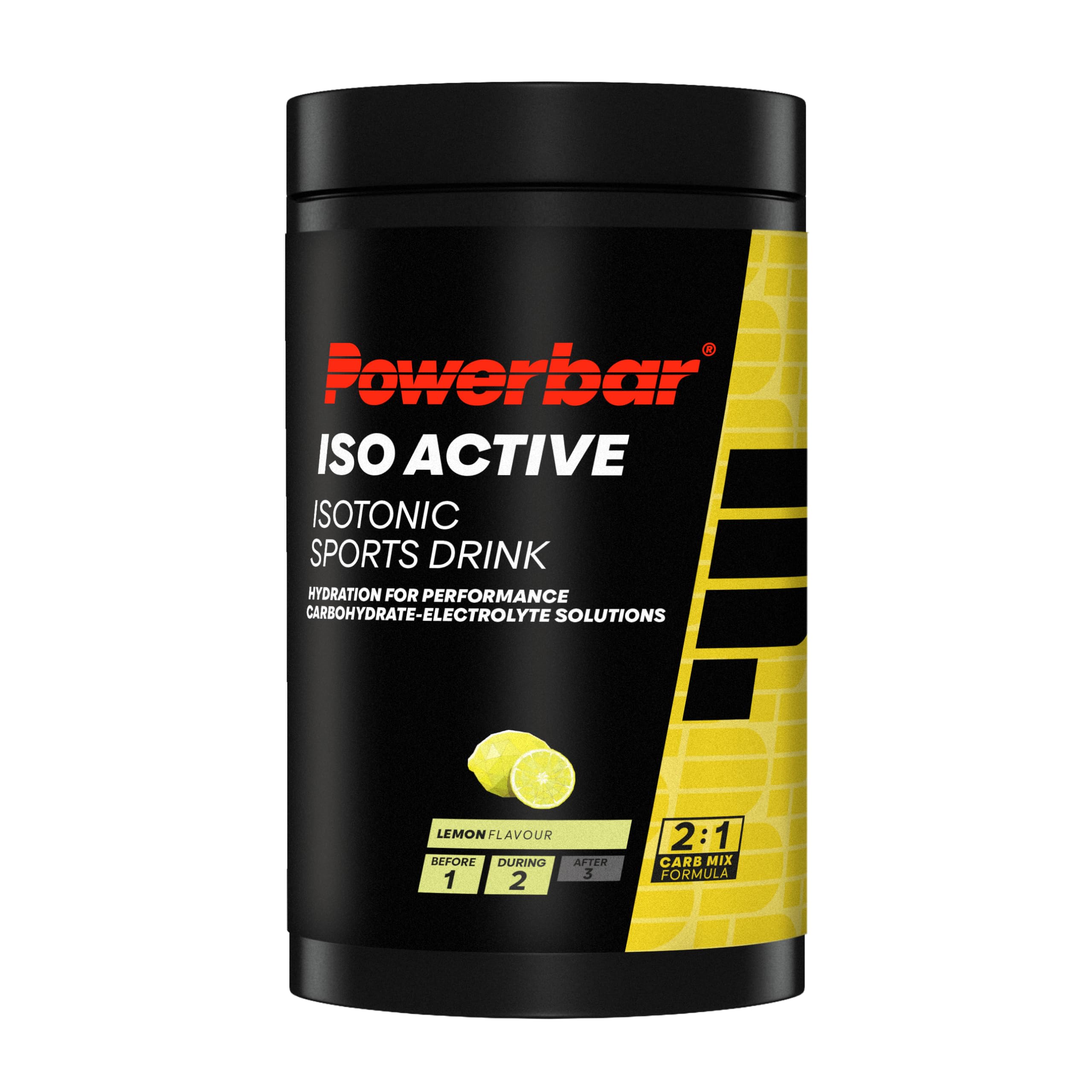 Powerbar - Isoactive - Lemon - 600g - Isotonic sports drink - 5 electrolytes