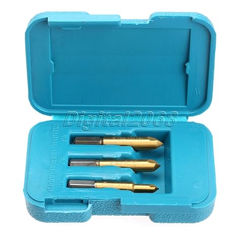 Generic 3pcs Broken Kit HSS Drill Bit Screw Extractor Set Damaged Screw Stud Remover Easy Outs Wood Bolts Extractor Drill Tool Remover