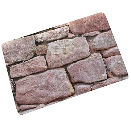 Amazon Com Yjydadas Fake Tile Bricks Mat Bedroom Kitchen Floor