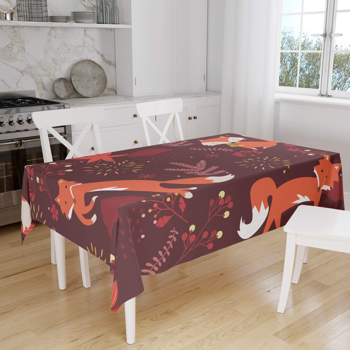Bonamaison Kitchen Decoration, Tablecloth, 140cm x 160cm - Designed and Manufactured in Turkey