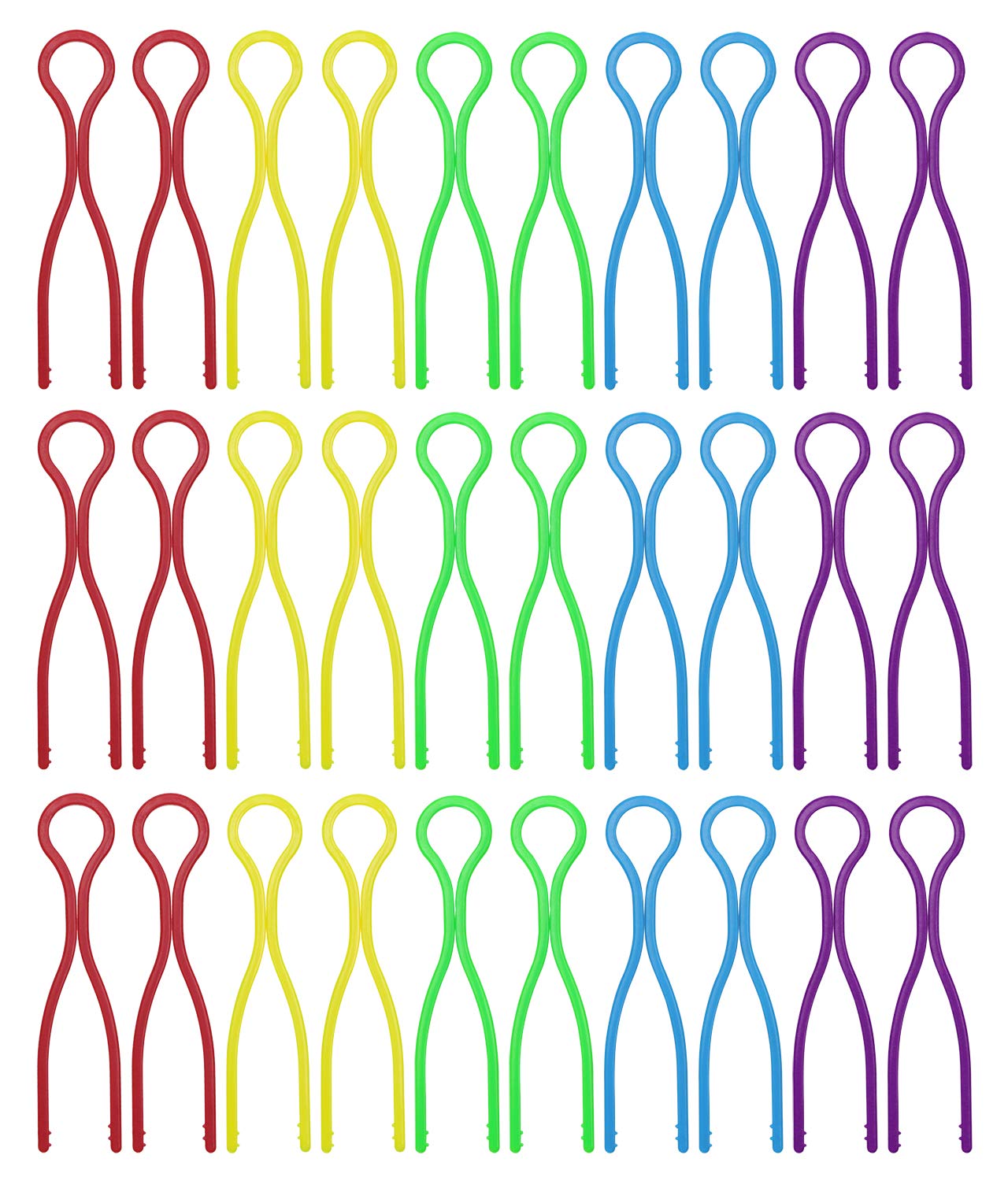 Tupalizy 5 Colors Plastic Bobbin Thread Holders Thread Buddies Bobbin Clips Clamps for Bobbins Embroidery Thread Spools Organizing Pairing Matching Quilting Sewing Machine Accessories, 30PCS