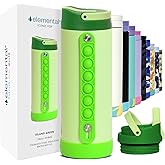 Elemental Iconic Kids Water Bottle for School - 100% Leak-Proof Insulated Water Bottles with Straw Lid & Pop-It Handle for Boys & Girls - Triple-Wall Insulated & BPA-Free, 14oz – Island Green