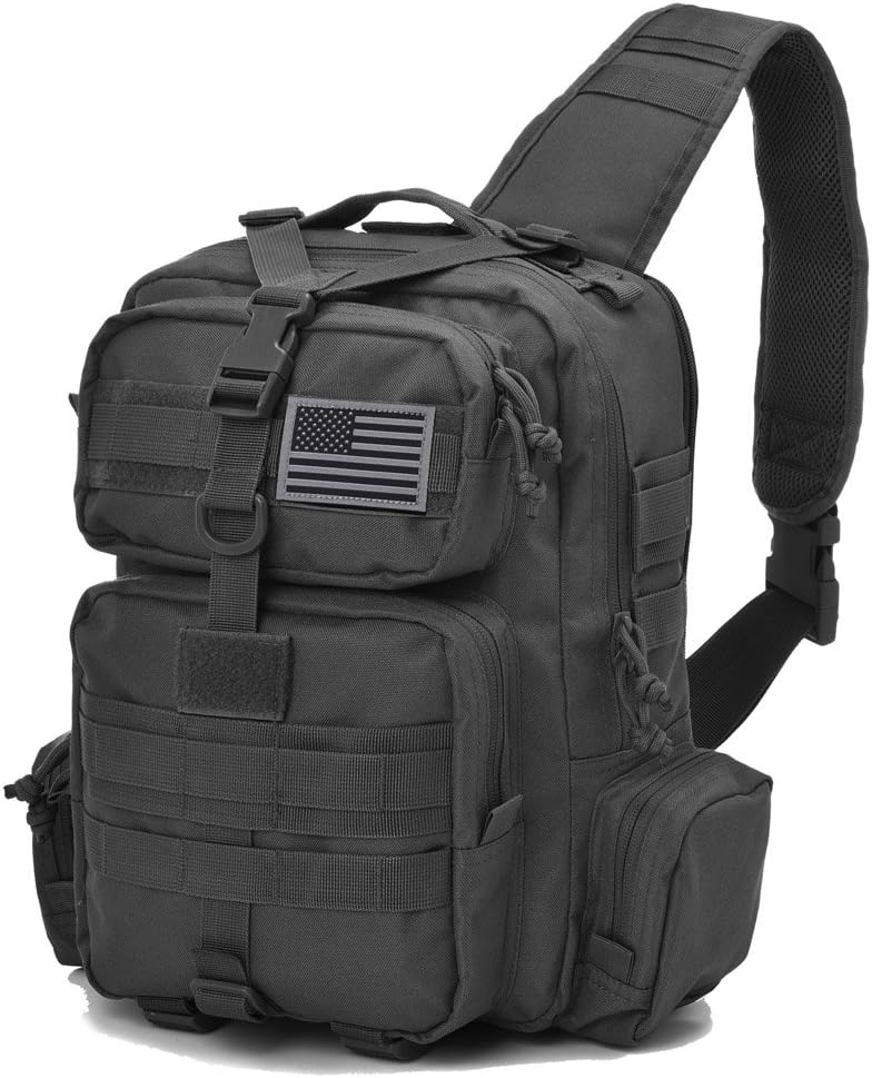 REEBOW Tactical Sling Bag Pack Military Sling Backpack Assault Range Bag
