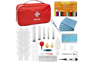 Ywingda Whelping Kit for Puppies Birth - Reusable Birthing with 70Piece,Birthing Essentials with Emergency Whelping Supplies,Kitten Bottle Feeding kit for New Born Puppy Supplies and Kitten