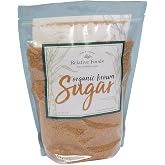 Relative Foods Organic Light Brown Sugar with Molasses, 3 lb | Raw light brown sugar made with organic molasses for baking, glazes, beverages and everyday sweetening; resealable bag.