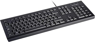 Kensington KB100 EQ Wired Keyboard ISO Layout 64% PCR Case Windows Mac