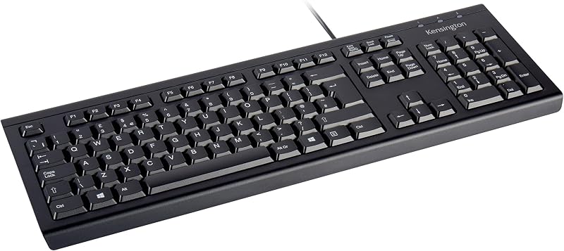 Kensington KB100 EQ Wired Keyboard ISO Layout 64% PCR Case Windows Mac