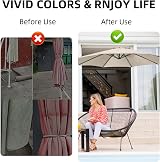 maxant Replacement Parasol Canopy 2.7m 6 Rib Garden Umbrella Cover view 7