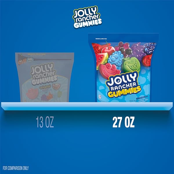 JOLLY RANCHER GUMMIES ORIGINAL FRUIT FLAVORED CANDY BAG, 27 OZ