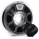 R3D PLA Filament 1.75mm, 0-370 mm/s High Speed PLA Printing, Dimensional Accuracy +/- 0.02mm, 1KG (2.2lbs) Clear Plastic Spool 3D Printer Filament (Black)