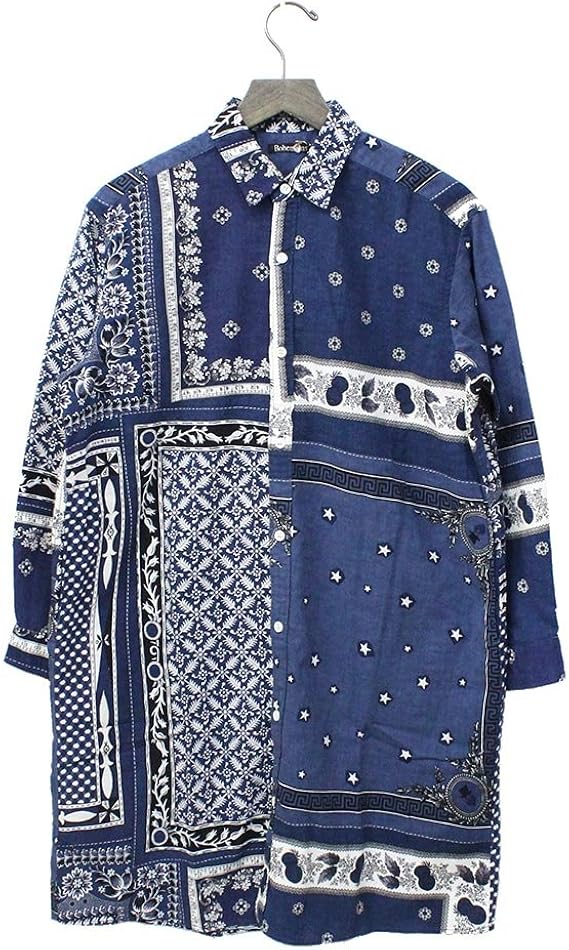 Amazon ボヘミアンズ Bohemians Shirts Op Bandana Gauze Navy S Navy ワンピース チュニック 通販