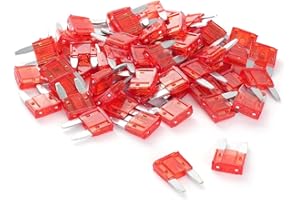 MNTACY 500 pcs 10A Mini Blade Fuse, Automotive Fuse for Car Truck