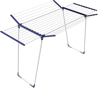 BigDean 26 m Teleskop Wäscheständer Flügelwäscheständer Flügelwäschetrockner Wäschetrockner Jumbo XXL