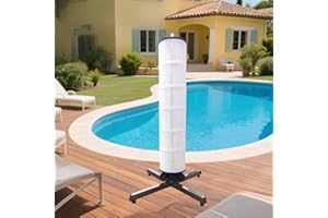 DMERHAC Pool Filter Cleaner Tool with Stainless Steel Stand, Pool Cartridges Quick and Easy Filter Cleaner Pools Claw Stainless Pool Filter CleanerTool Spinning Clean for 3, 4 or 6 Inch Pool Cartridges