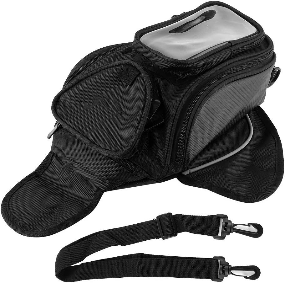 Qiilu Motorcycle Tank Bag, Universal Tank Bag Waterproof Touch