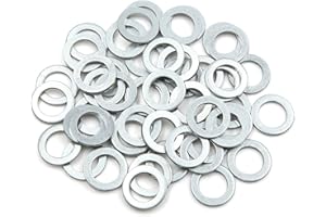 X AUTOHAUX 50pcs Engine Oil Crush Washers Drain Plug Gaskets 14mm ID. 22mm OD. for Car
