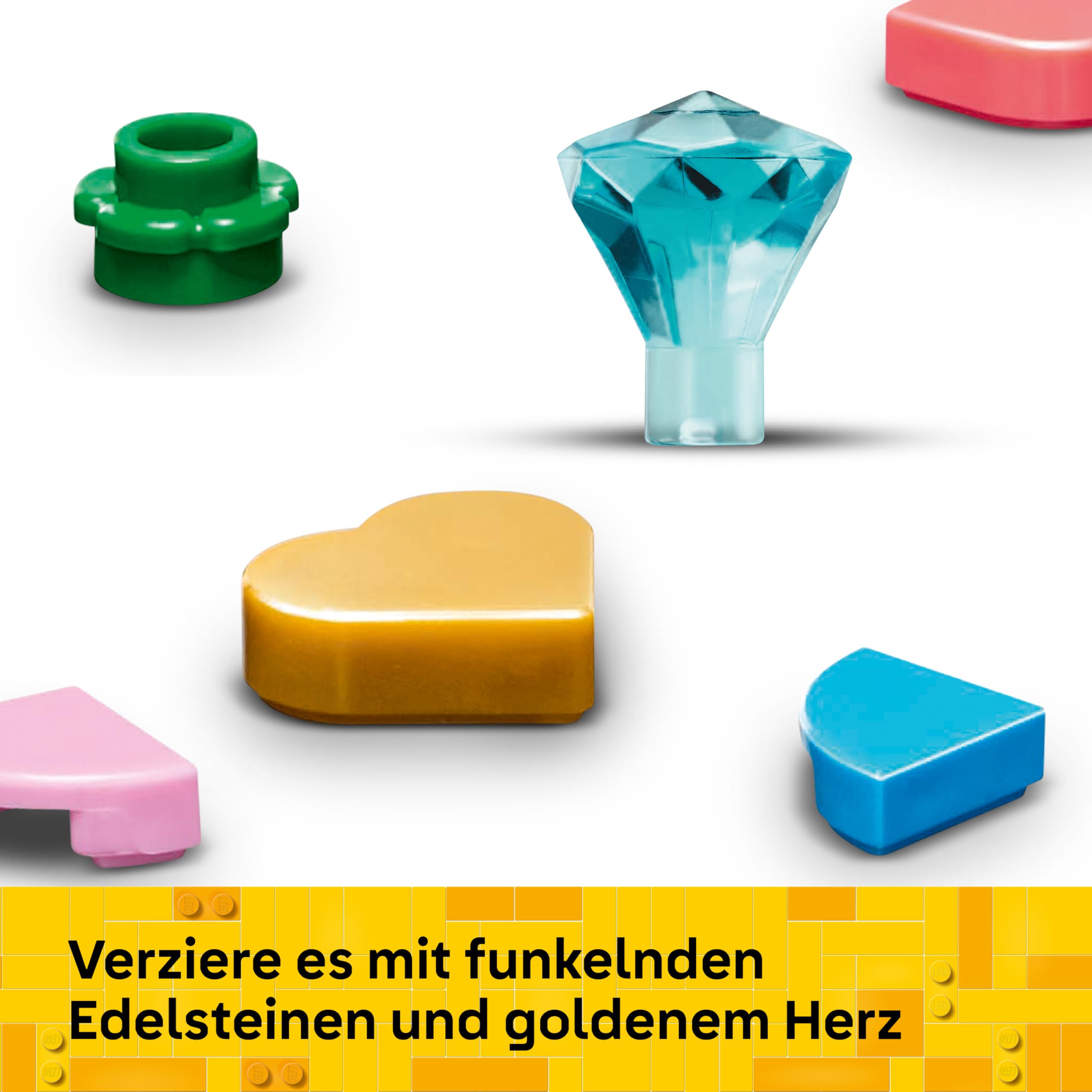 LEGO Verziertes Osterei - Mit bunten Elementen, goldenem Herz & Edelstein - Kreative Kinderzimmer Deko - DIY Set zum Bauen und Sammeln - Ostergeschenke für Mädchen & Jungen ab 9 Jahren - 40816 6