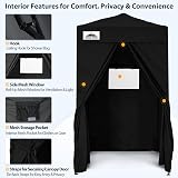 Eagle Peak Flex Ultra Compact 1.2x1.2 m Pop-Up Canopy Sun Shelter Changing Room view 2
