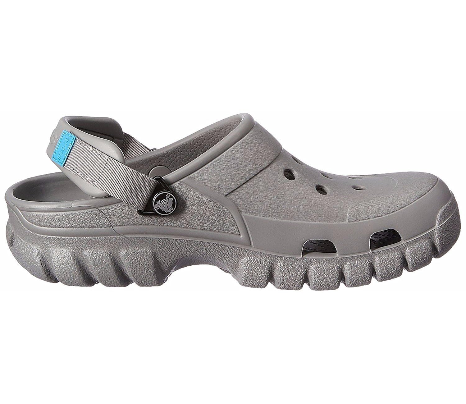 crocs unisex smoke charcoal rubber clogs (crocs_887350746198) -m9w11