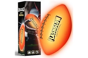 BROLEX Light Up Football for Boys: Glow in The Dark - Toys for Kids Teen Boys Ages 8-15 - Birthday Christmas Easter Gift Ideas - Outdoor Sports Activity Night Play - 8 9 10 11 12 13 14 15 Years Old Teenager