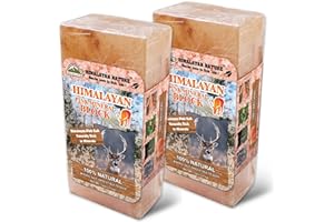 Himalayan Nature Licking Salt for Deer Block - Animal Licking Mineral Salt Block, Natural Feed Salt Rock for Horse, Deer & Animal, 10 Pound, 2 Counts