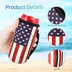3 Pack Reusable Neoprene Insulated Can Sleeve with