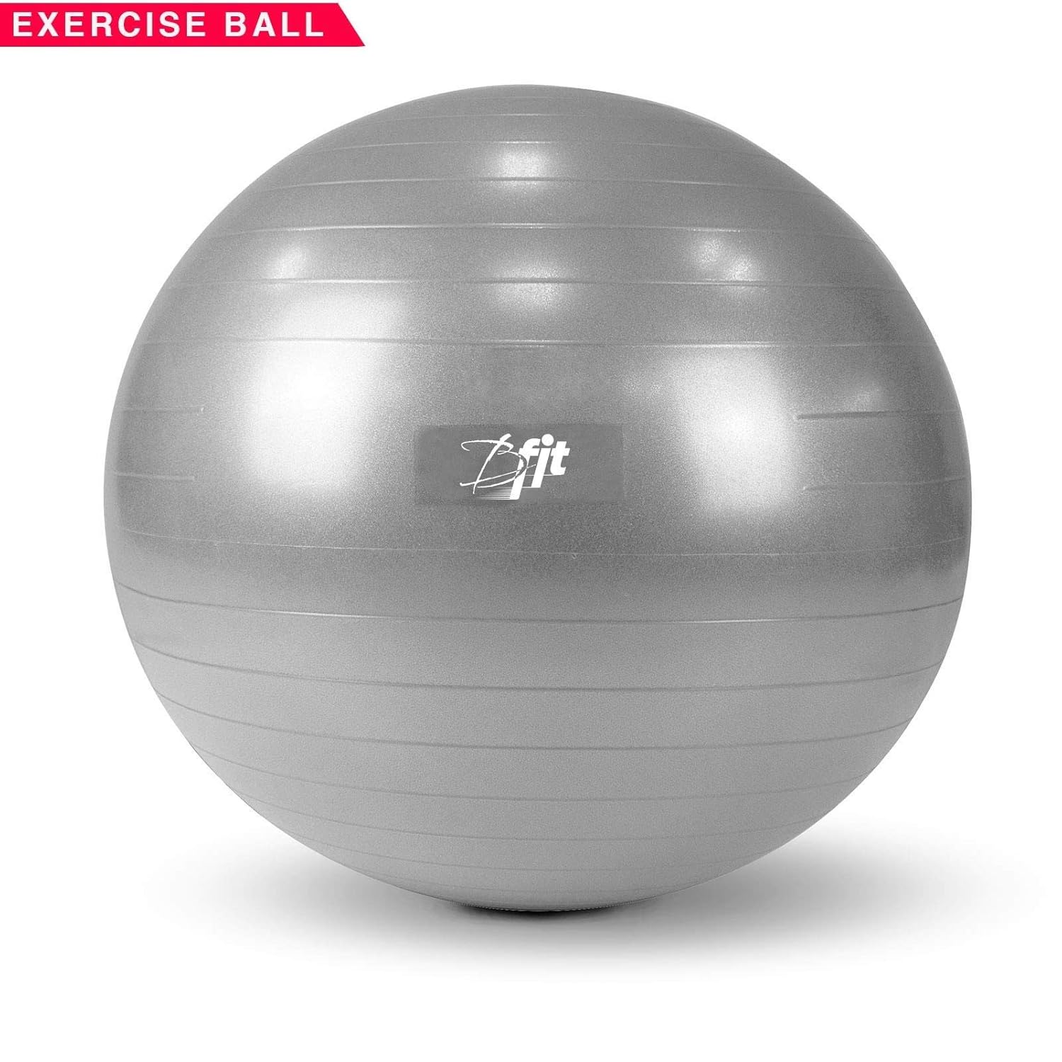 Buy B fit AB362995 Exercise Stability Ball, 95 cm (Silver) Online at