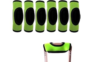 Wanty Neoprene Luggage Handle Wrap, Luggage Handle Wraps for Suitcase, Luggage Tags Identifiers with Hollow Design for Travel Accessories (6 PCS Green)