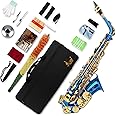 SLADE Alto Saxophone Eb Alto Saxophone for Beginner Students, Blue, WSS948