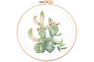 1Pc Beautiful Floral DIY Embroidery Kit - Create a Stunning Handmade Masterpiece, Fun Craft Project（S389）