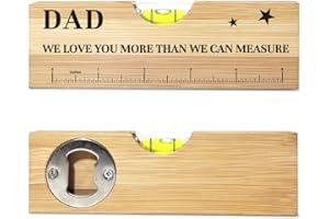 AACQQ Fathers Day Birthday Gifts for Dad from Daughter Son Wife Wooden Spirit Level Valentines Christmas Thank You Gifts Ideas for Daddy New Dad Papa Grandpa