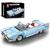 Reobrix 809 Eldorado Building Blocks Set, 1:24 Scale Model Car Kit for Display and Collectible, Convertible Vintage Car Build