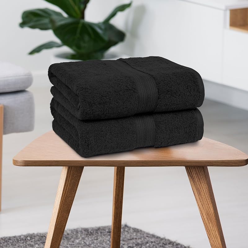 Badetuch, 100% Baumwolle, Farbecht, Saugfähig, 140cm x 70cm, 2er-Pack — Foto 6 von 8