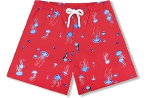 UPTRIS Girls Swim Shorts Beach Girl Board Shorts with Liner Quick Dry Toddler Baby Girls Swimming Trunks with Pockets 16M-14T