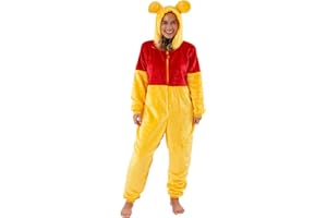 Disney Winnie The Pooh Onesie for Women | Winnie The Pooh Costumes | Womens Fleece Pajamas | Official Merchandise