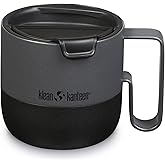 Klean Kanteen 14oz Rise Mug - Stainless Steel with Flip Lid - Asphalt
