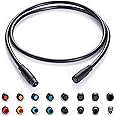 Extension Cable 2Pin/3Pin/4Pin/5Pin/6Pin/8Pin/9Pin Waterproof Plug Female to Male Works for Electric Bicycle Light/Throttle/Ebrake/Display Ebike Parts Extend Wire