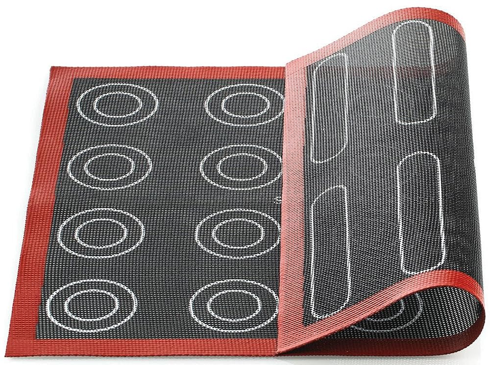 silikomart | Microperforated Silicone AIR MAT Eclair & CHOUX, 400x300 mm, Ideal for Uniform Cake Baking, Non-Slip and Non-Stick, Glass Fibre Core, Made in Italy
