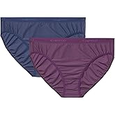 ExOfficio Women's Give-N-Go 2.0 Bikini Cut Brief 2-Pack - Breathable Durable Easy Care Travel Underwear