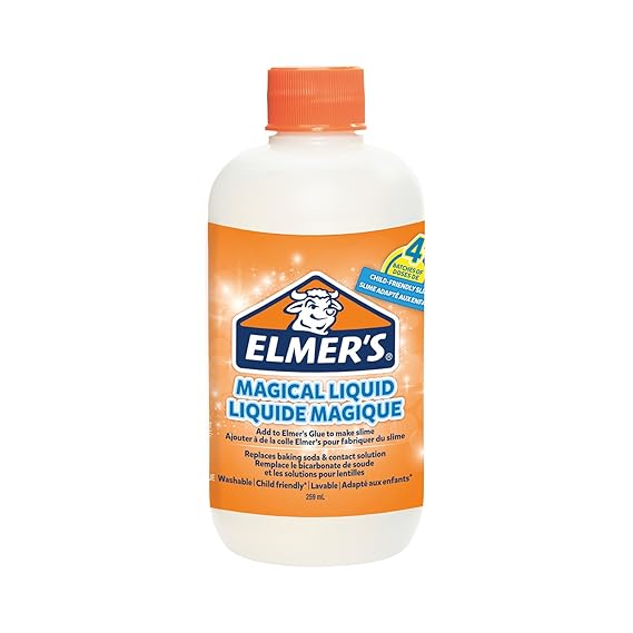 Magische Flüssigkeit von Elmer's für Klebeslime, Flasche mit 259 ml – ideal zur Herstellung von Slime