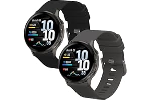 kwmobile Straps Compatible with Garmin Venu 4 41mm Straps - 2X Replacement Silicone Watch Bands - Black/Grey