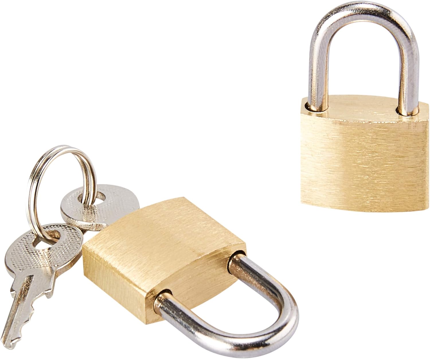 Juvale 12-Pack Mini Padlock Luggage Locks with Keys, 0.7 x 1.2 x 0.25 Inches - - 