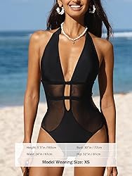 CUPSHE Women's One Piece Swimsuit Bathing Suit Deep