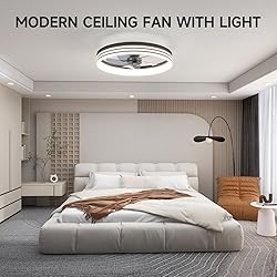 VOLISUN Low Profile Ceiling Fans with Lights and