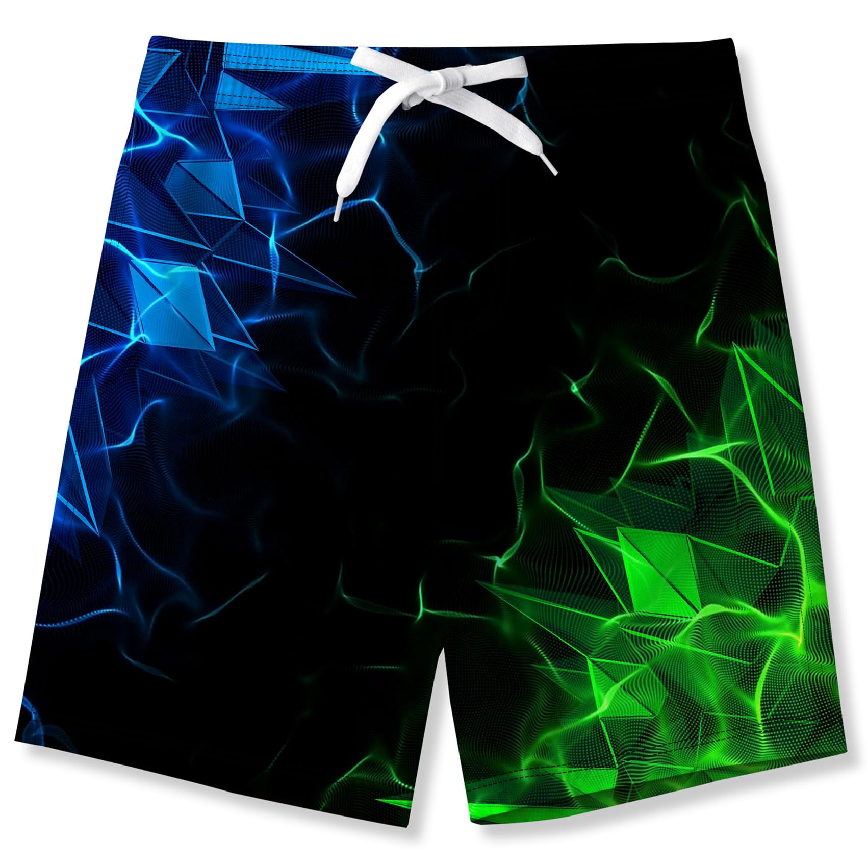 Fanient Badehose für Jungen Schnelltrocknende Badeshorts mit 3D-Druck Diamant Grafik Kinder Schwimmhose Bathing Suits