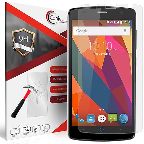 Conie 9H4998 9H Panzerfolie Kompatibel mit ZTE Blade L5, Panzerglas Glasfolie 9H Anti Öl Anti Fingerprint Schutzfolie für Bla
