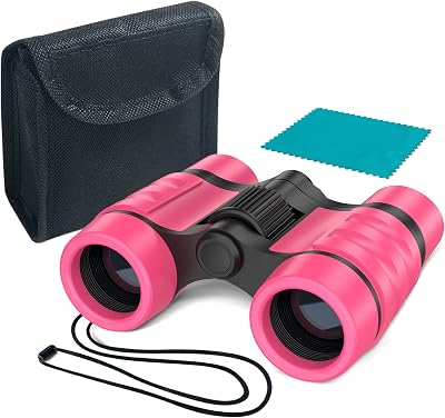 ESSENSON Kids Binoculars 4x30 Outdoor Toy Telescope for Ages 3-10+ Boys Girls