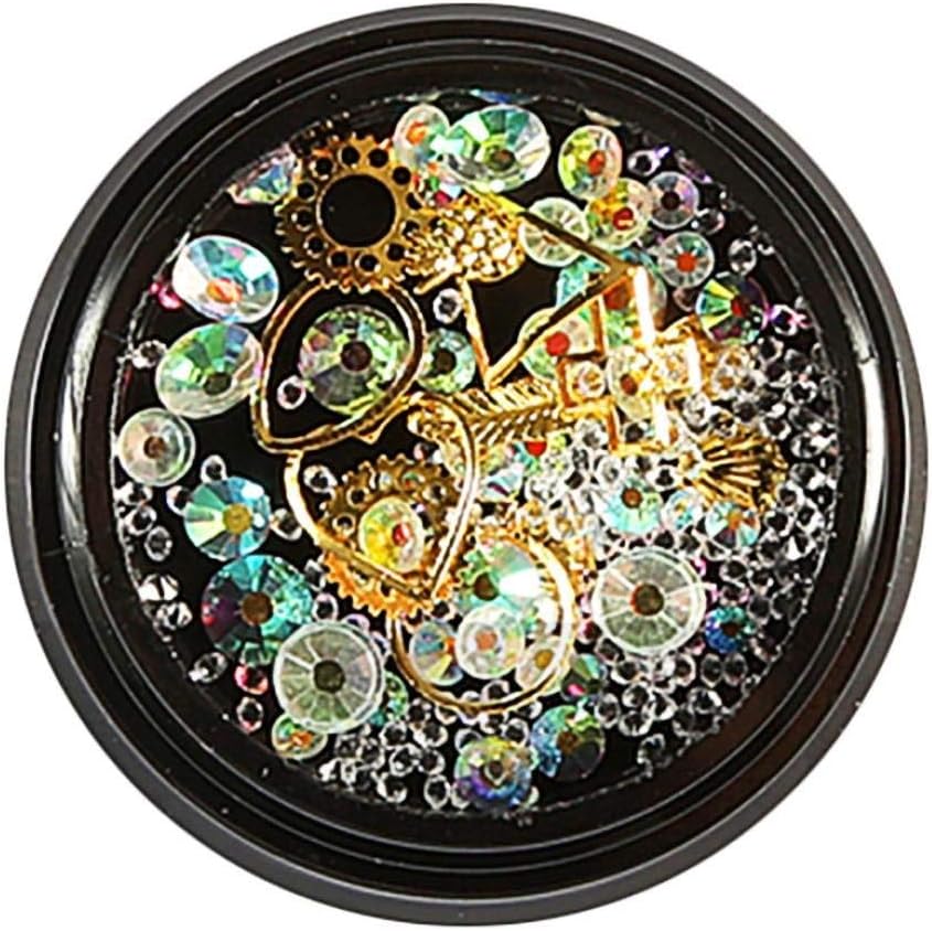 Hunputa Nail art Diamonds,Fashion Nail Art Rhinestones Glitter Mixed Color Shining Tears Nail Art Decoration Diamond Jewelry (M)