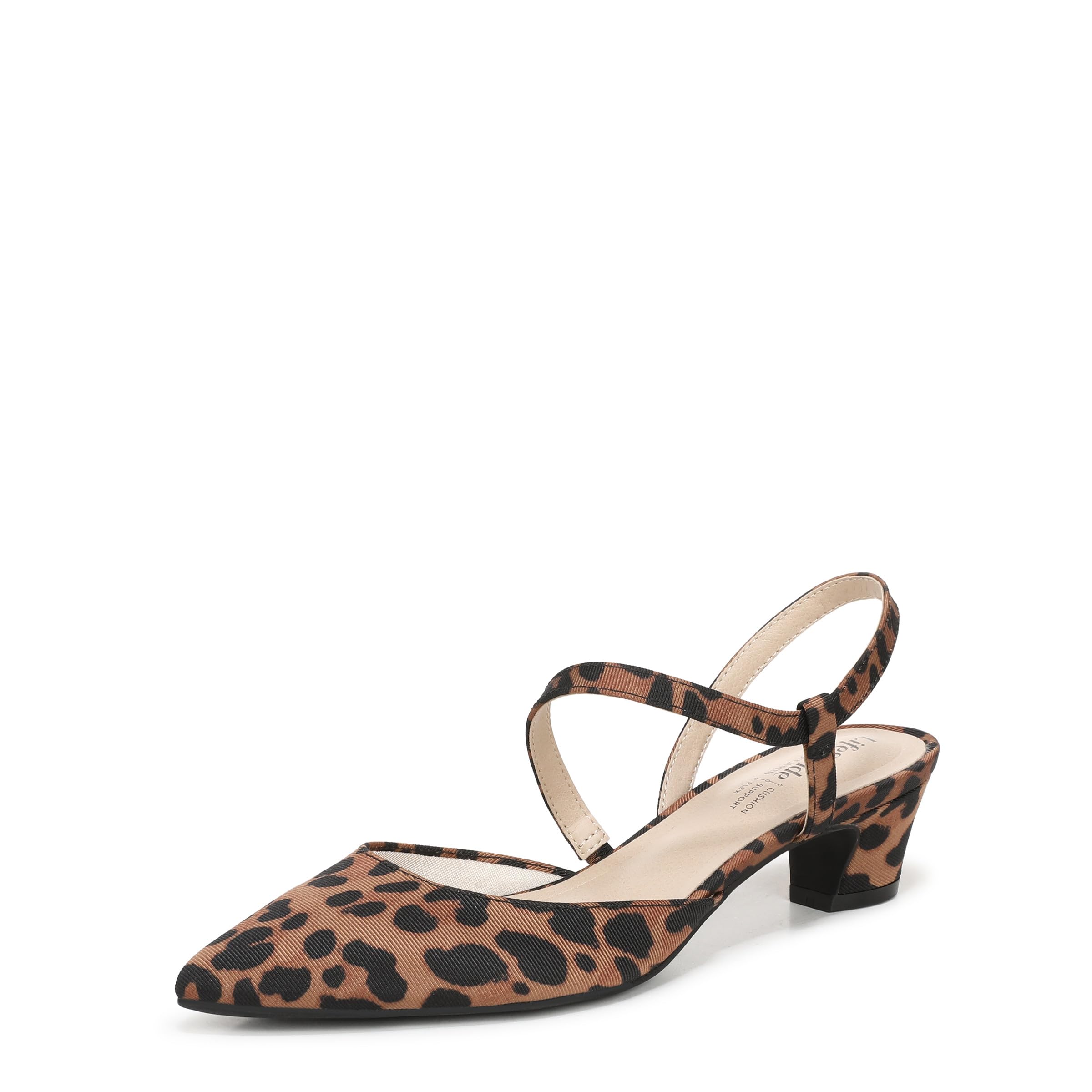 LifeStride Women’s Minimalist Pump Black/Brown Leopard 5.5 M