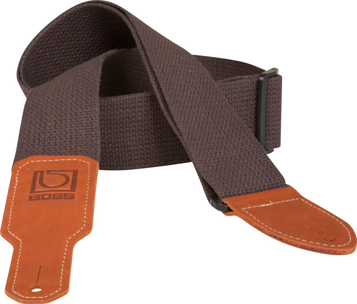 BOSS Bsc-20-Brn Cotton Instrument Strap - Black, 2-Inch/5Cm Width